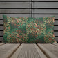 Scrolls Ovals deep green Premium Pillow