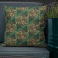 Scrolls Ovals deep green Premium Pillow