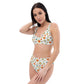 Orange flower Powwe Recycled high-waisted bikini