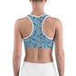 Blue Paisley Sports bra