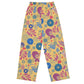 Mustard Paisley unisex wide-leg pants