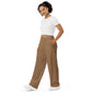 Olive & Brown wide-leg pants for women, men, unisex
