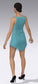 MyChrisCross Dress with Blue Georgette Chiffon, fully lined, Custom Made to your Sizeology!