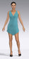 MyChrisCross Dress with Blue Georgette Chiffon, fully lined, Custom Made to your Sizeology!