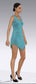 MyChrisCross Dress with Blue Georgette Chiffon, fully lined, Custom Made to your Sizeology!