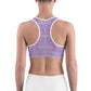 Pink Kaleidoscope Sports Bra for women, Workout Bra, Athletic Bras, XS-2XL