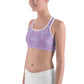 Pink Kaleidoscope Sports Bra for women, Workout Bra, Athletic Bras, XS-2XL