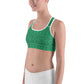 Green Kaleidoscope Sports Bra for women, Workout Bra, Athletic Bras