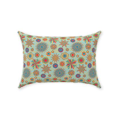 Circus Flower Throw Pillows