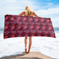 Roses Beach Towel, Super Soft 30x60" Towel