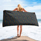 Dancing Waves Beach Towel, Colorful Decorative Towels, 30" x 60", Made On-Demand